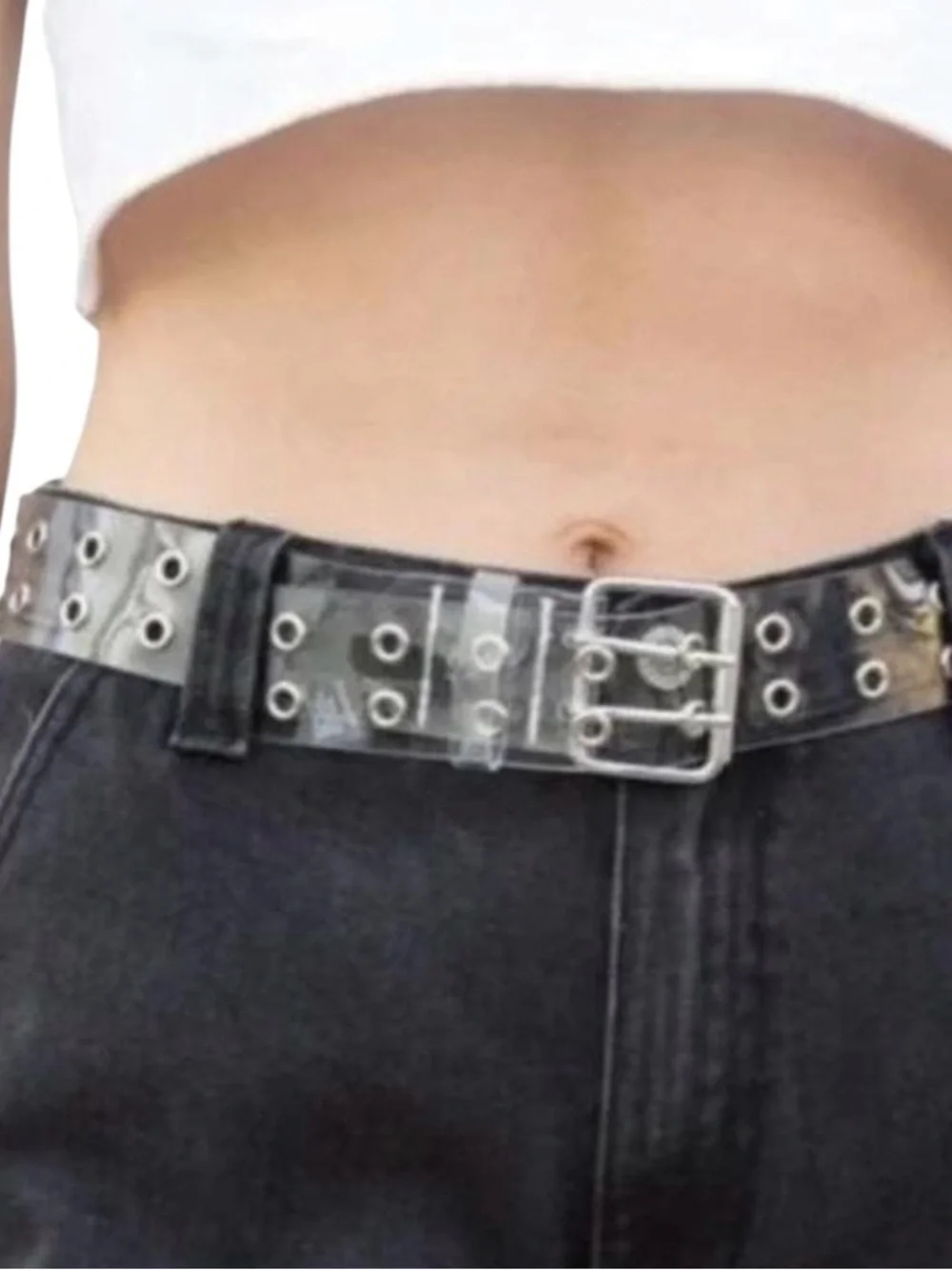 Plastic Double Eyelet Belt